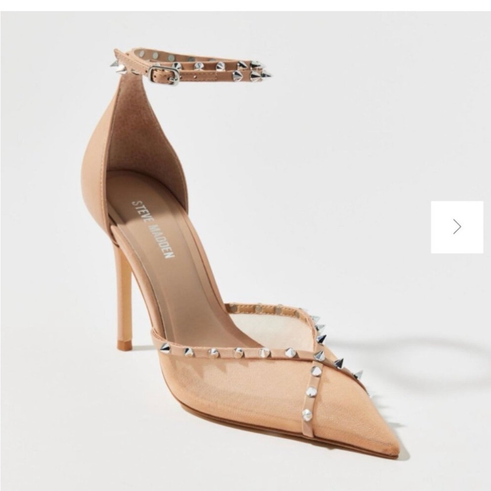 Steve Madden Nude Studded Heels